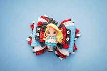 Load image into Gallery viewer, Curiouser and Curiouser 4.5inch (11.4cm) Signature Bow