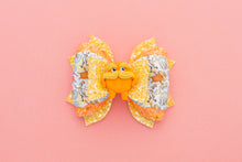 Load image into Gallery viewer, Orange Guy Book Dr 4inch (10cm) Phoebe Clay Bow