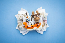Load image into Gallery viewer, OOAK Do You Want To Build A Snowman 4inch (10.16cm) Phoebe Clay Bow