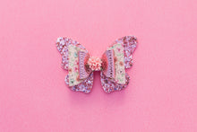 Load image into Gallery viewer, Pink Floral Butterfly 3.5inch (8.9cm) Butterfly Bow
