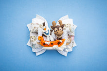 Load image into Gallery viewer, OOAK Do You Want To Build A Snowman 4inch (10.16cm) Phoebe Clay Bow
