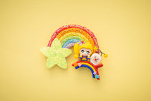 Load image into Gallery viewer, Rainbow Girl 3.5inch (9cm) Hair Clip
