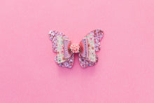 Load image into Gallery viewer, Pink Floral Butterfly 3.5inch (8.9cm) Butterfly Bow