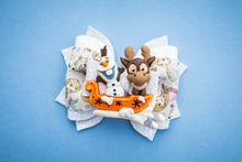 Load image into Gallery viewer, OOAK Do You Want To Build A Snowman 4inch (10.16cm) Phoebe Clay Bow