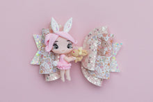 Load image into Gallery viewer, Bunny Girl Pink Hair 4.5 inch (11.4cm) Maria Clay Bow