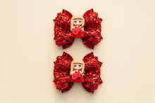 Load image into Gallery viewer, Pop Singer Red Dress 3.5 inch Phoebe Clay Bow