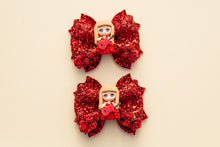 Load image into Gallery viewer, Pop Singer Red Dress 3.5 inch Phoebe Clay Bow