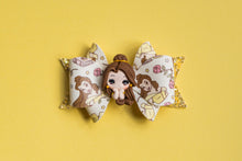 Load image into Gallery viewer, Red Rose Princess 3.5 inch Fancy Clay Bow