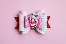 Load image into Gallery viewer, Strawberry Girl 4.5 inch Maria Clay Bow