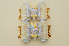 Load image into Gallery viewer, Yellow Ballerina 3.5inch (9cm) Maria Clay Bow