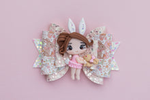 Load image into Gallery viewer, Bunny Girl Brunette 4.5 inch (11.4cm) Maria Clay Bow