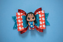 Load image into Gallery viewer, Island Girl with Alien Dog 4.5 inch Maria Clay Bow