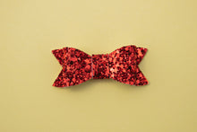 Load image into Gallery viewer, 3 inch Glitter Penny Bows Assorted Colours