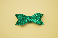 Load image into Gallery viewer, 3 inch Glitter Penny Bows Assorted Colours