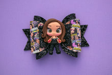 Load image into Gallery viewer, Murder Mystery and Makeup Girl 4.5 inch Maria Clay Bow