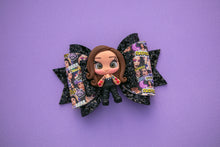 Load image into Gallery viewer, Murder Mystery and Makeup Girl 4.5 inch Maria Clay Bow