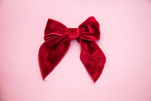 Load image into Gallery viewer, 5 inch Velvet Bows Assorted Colours
