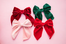 Load image into Gallery viewer, 5 inch Velvet Bows Assorted Colours