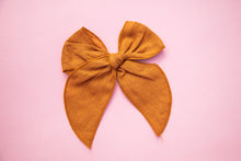 Load image into Gallery viewer, 5 inch Linen Bows Assorted Colours