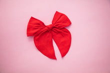Load image into Gallery viewer, 5 inch Linen Bows Assorted Colours