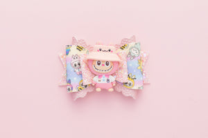 Cute Pink Monster 3.5inch (8.9cm) Maria Clay Bow