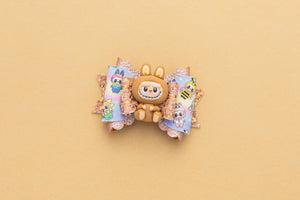 Cute Brown Monster 3.5inch (8.9cm) Maria Clay Bow