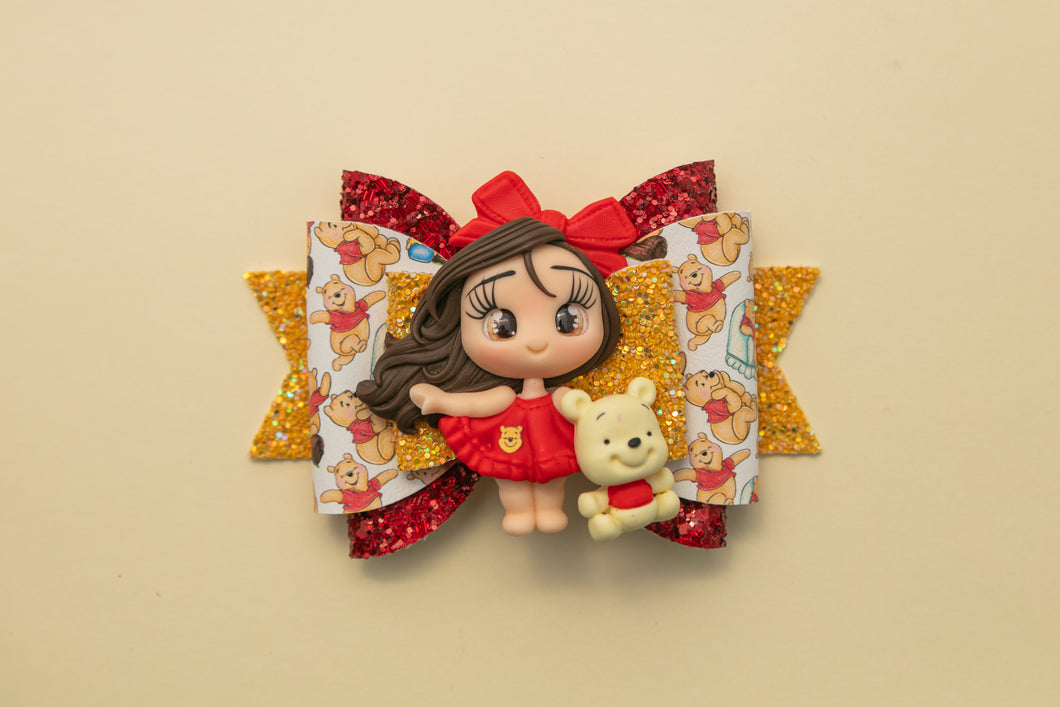 Honey Bear Fashion Girl 4.5 inch Maria Clay Bow