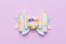 Load image into Gallery viewer, Easter Blue Dog Sisters 4.5 inch (11.4cm) Maria Clay Bow
