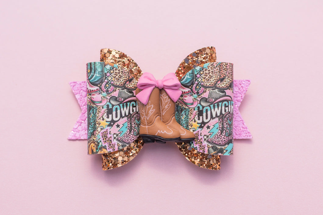 Cowgirl Boots 4.5 inch (11.4cm) Maria Clay Bow