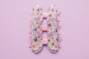 Floral Easter Eggs 3.5 inch (9cm) Maria Bows