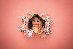 OOAK Island Princess 4.5inch (11.4cm) Signature Clay Bow
