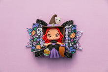 Load image into Gallery viewer, Cute Witch 4.5 inch Maria Clay Bow
