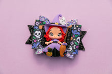 Load image into Gallery viewer, Cute Witch 4.5 inch Maria Clay Bow
