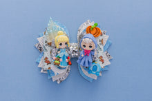 Load image into Gallery viewer, OOAK  75th Anniversary Glass Slipper Princess 4.5inch (11.4cm) Signature Clay Bow
