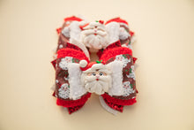 Load image into Gallery viewer, Red Santa 4 inch Phoebe Clay Bow
