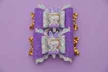 Load image into Gallery viewer, Purple Ballerina Bunny 3.5inch (9cm) Maria Clay Bow
