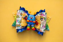 Load image into Gallery viewer, Cute Blue Sprite 3.5 inch Maria Clay Bow
