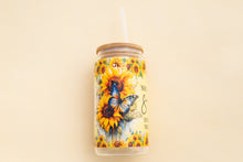 Load image into Gallery viewer, 16oz She is a Sunflower Glass Libbey Cup
