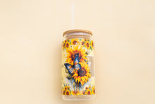 Load image into Gallery viewer, 16oz She is a Sunflower Glass Libbey Cup
