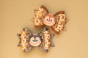 OOAK Chipmunk Rescuers 4.5 inch Maria Clay Bows Assorted Designs