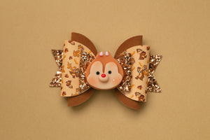 OOAK Chipmunk Rescuers 4.5 inch Maria Clay Bows Assorted Designs