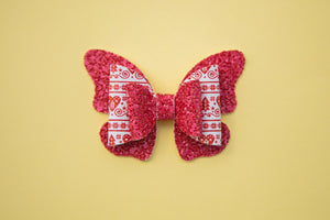 Assorted Christmas Butterfly 3.5 inch