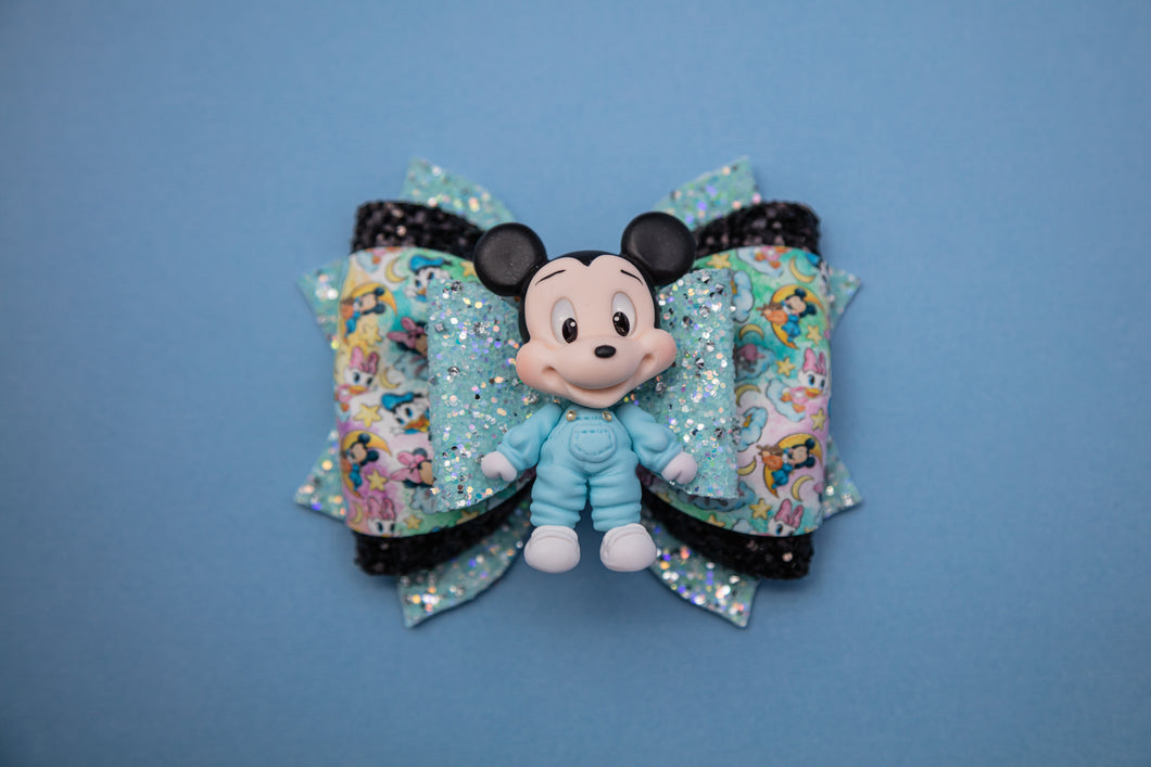 Baby Boy Mouse 4 inch Phoebe Clay Bow