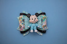 Load image into Gallery viewer, Baby Boy Mouse 4 inch Phoebe Clay Bow
