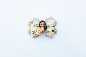 OOAK Mermaid Princesses: 14 Princess Designs 4 inch Vintage Scallop Clay Bow