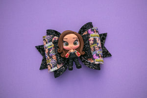 Murder Mystery and Makeup Girl 4.5 inch Maria Clay Bow