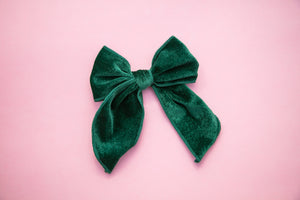 5 inch Velvet Bows Assorted Colours