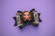 Load image into Gallery viewer, Murder Mystery and Makeup Girl 4.5 inch Maria Clay Bow
