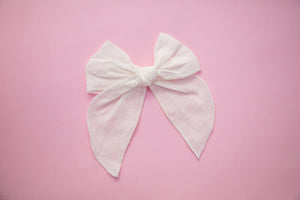 5 inch Linen Bows Assorted Colours