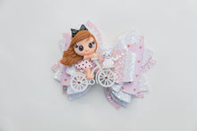 Load image into Gallery viewer, Bicycle Girls with Pets 4.5 inch Layered Clay Bows Assorted Designs
